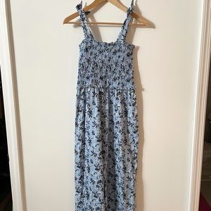 Blue Floral Jumpsuit